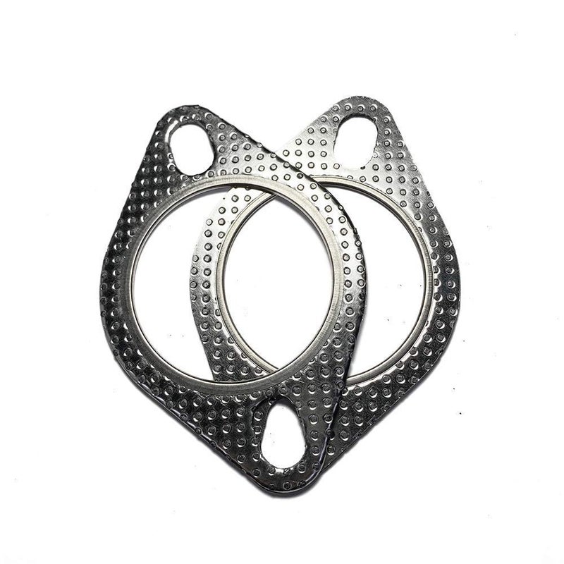 2.5" ID 2 Bolt MLSG High Temp Exhaust Gasket (Qty 2) - Heavy Duty -120-06310-0002 (2.5 Inch) - Ticon Industries